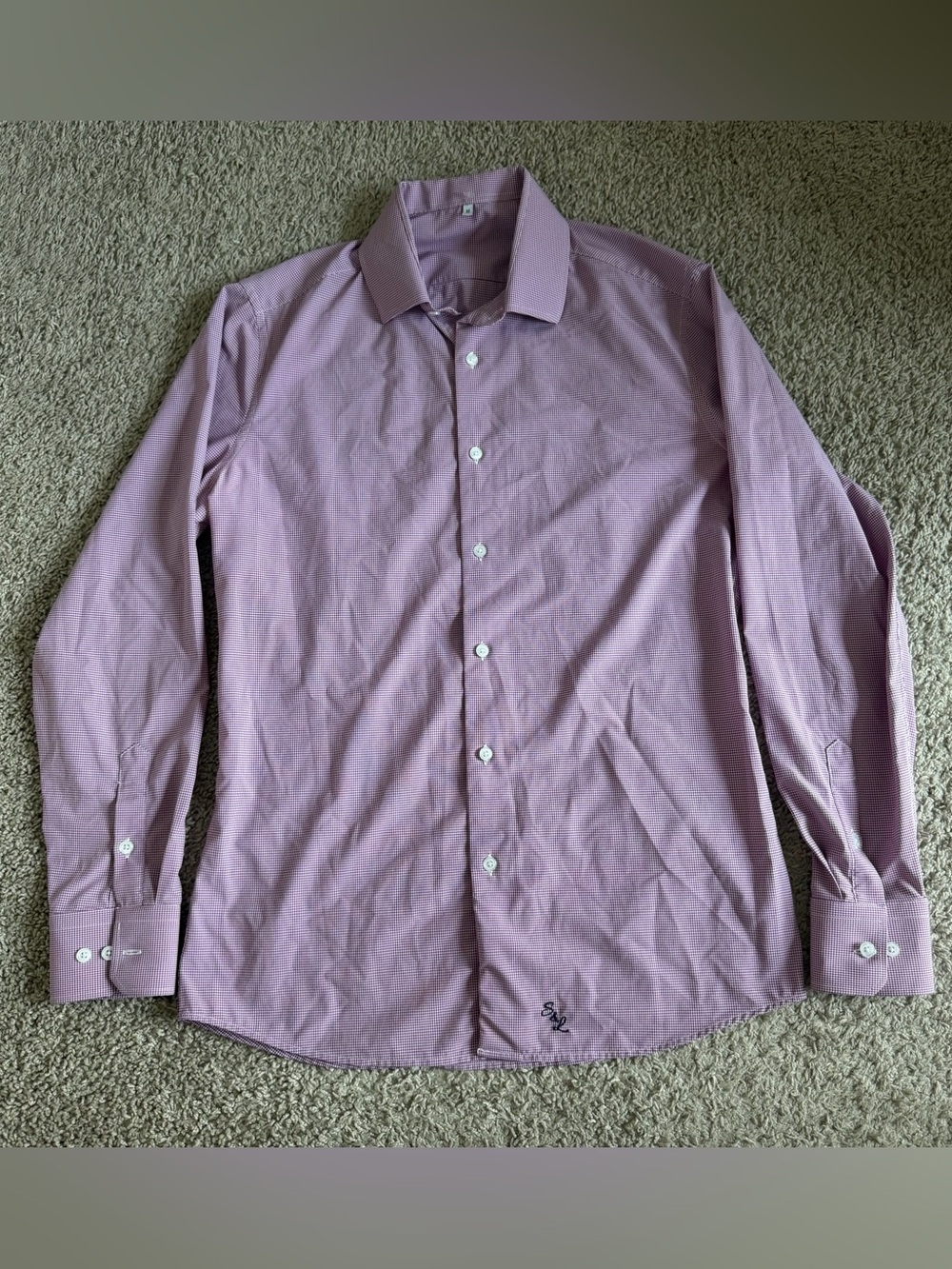 State And Liberty Checkered Button Down Long Sleeve Shirt